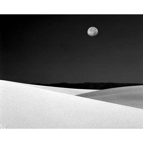 New Mexico, White Sands NM Night with full moon